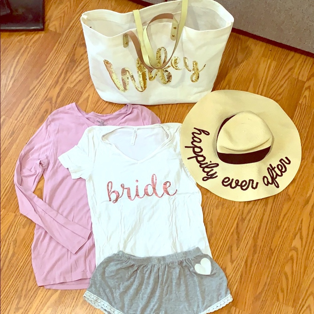 Bridal Shirt/ Shorts size Small